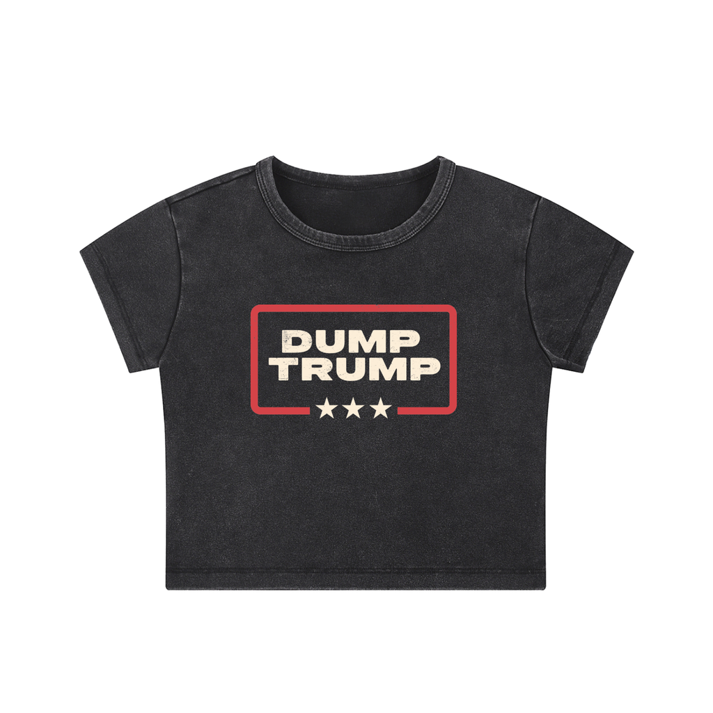 DT Stars Snow Washed Crop Top
