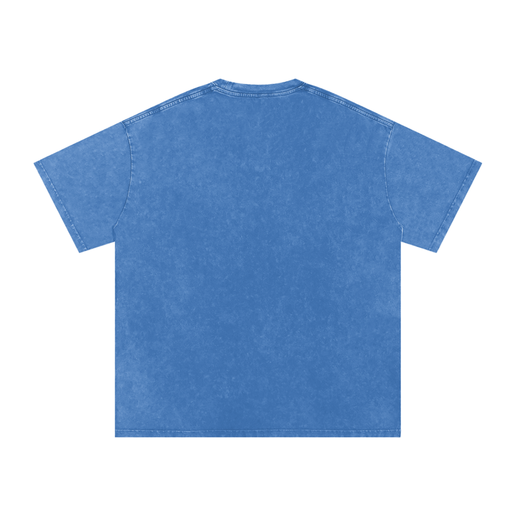 Rebels Snow Washed Oversized Cotton T-Shirt